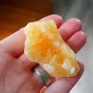 Orange Calcite Palm